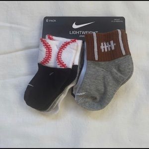 NIKE Socks  UNISEX bby 6pk Lightweight bby Sports